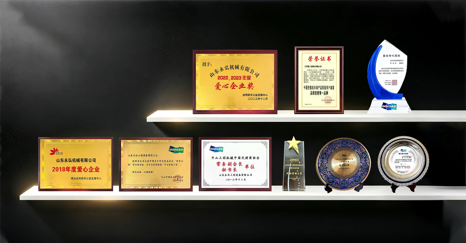 Our Certificates of Honor